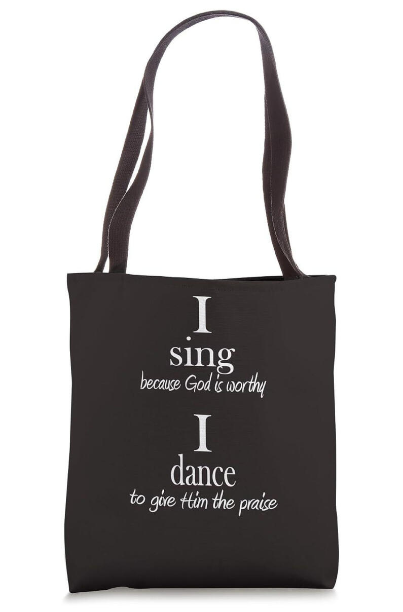 Carry your praise wherever you go with the 'I Sing Because God is Worthy' black tote bag. Perfect for choir rehearsals, ministry meetings, church events, or everyday errands, it’s a stylish and practical way to share your joy.