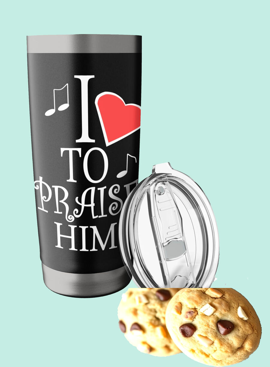 I Love To Praise Him Christian Quote Musician Music Lovers Stainless Steel Insulated Tumbler