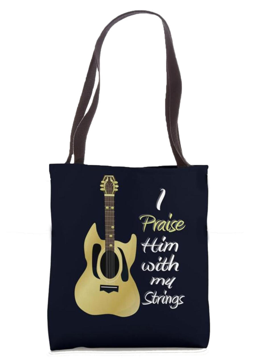 I Praise Him with My Strings Christian Tumbler.